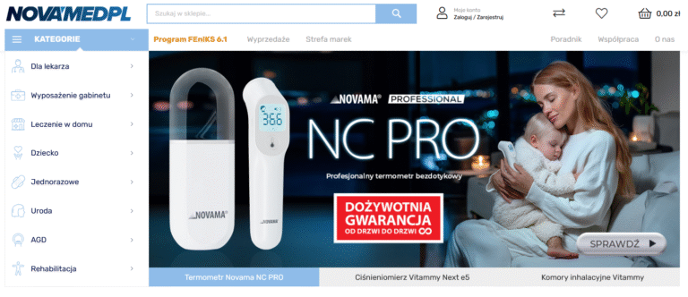 Novamed.pl – nowoczesne zakupy dla zdrowia, profilaktyki i domowej opieki